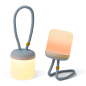 Preview: Floppy Silikon Laterne alpenblau