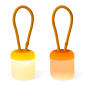 Preview: Floppy Silikon Laterne orange