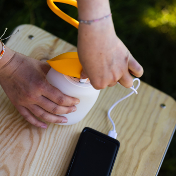 Preview: Floppy Silikon Laterne moosgrün