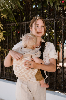 Toddler Carrier Sand Houndstooth