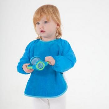 Sleeved Bib Blau 6-18 Mt.
