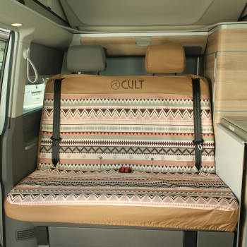 Preview: CULT 2er-Sitzbankbezug wasserdicht – VW California T4–T6.1 & Mercedes-Benz Marco Polo indi-brown