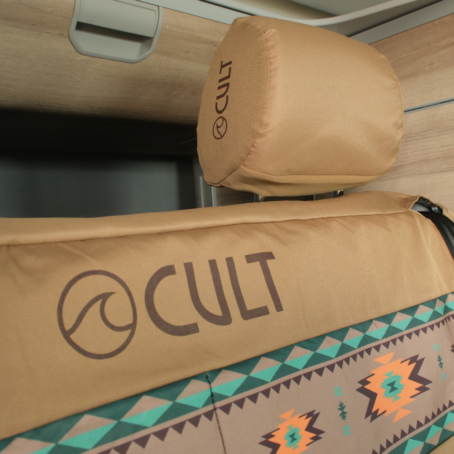 CULT 2er-Sitzbankbezug wasserdicht – VW California T4–T6.1 & Mercedes-Benz Marco Polo indi-brown
