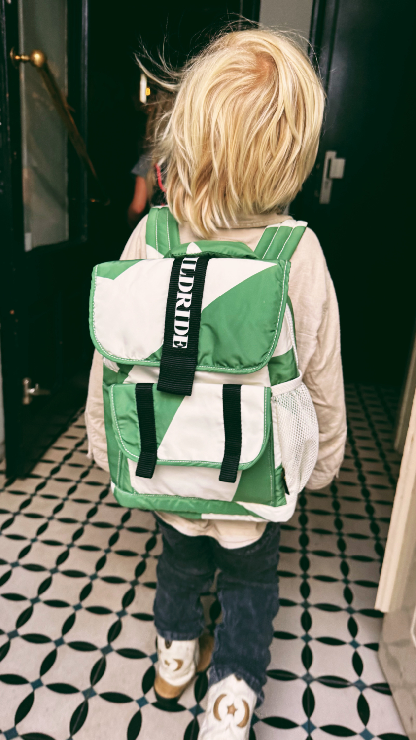 Kids Backpack Green Graphic