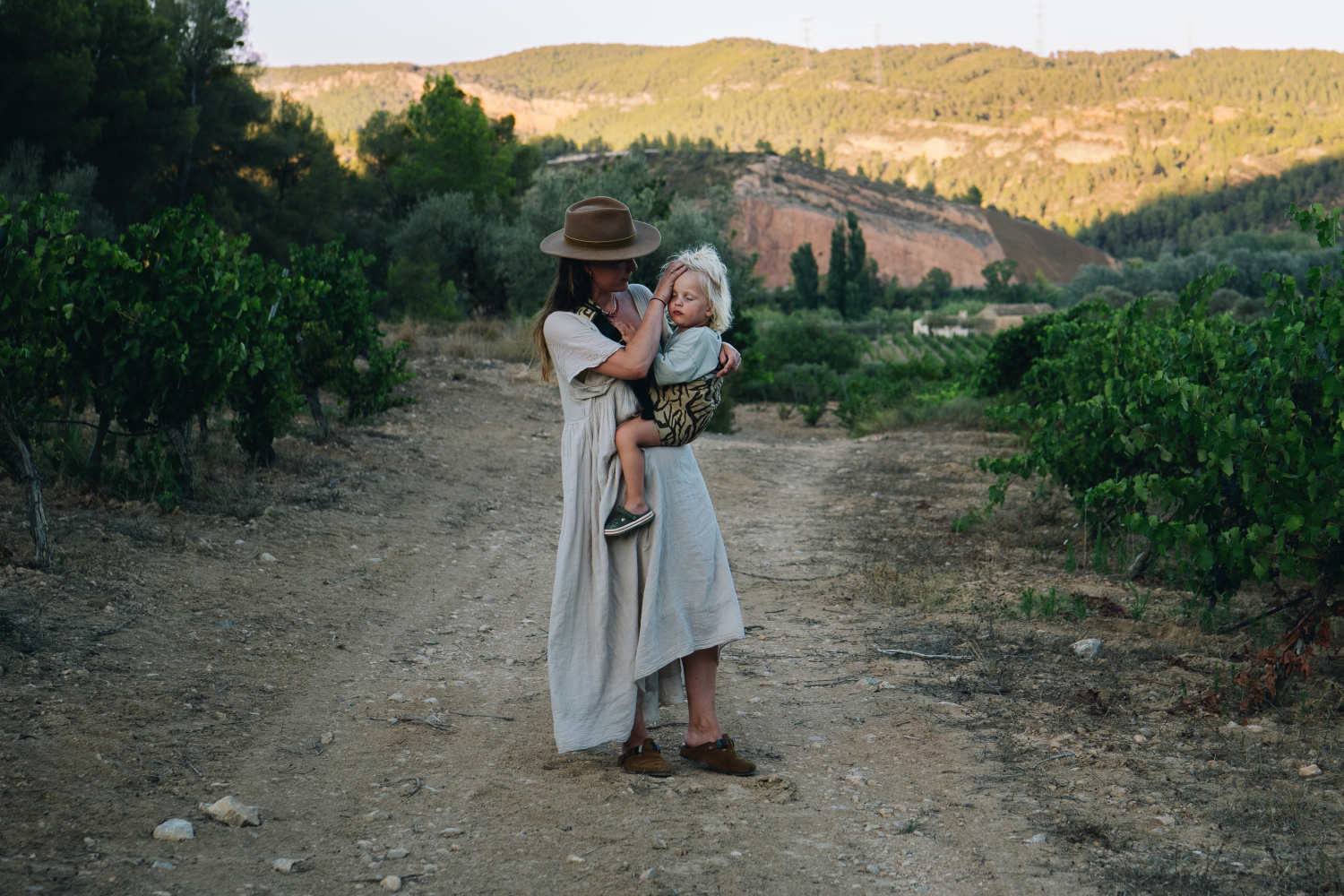 Toddler Carrier Zebra Print Brown
