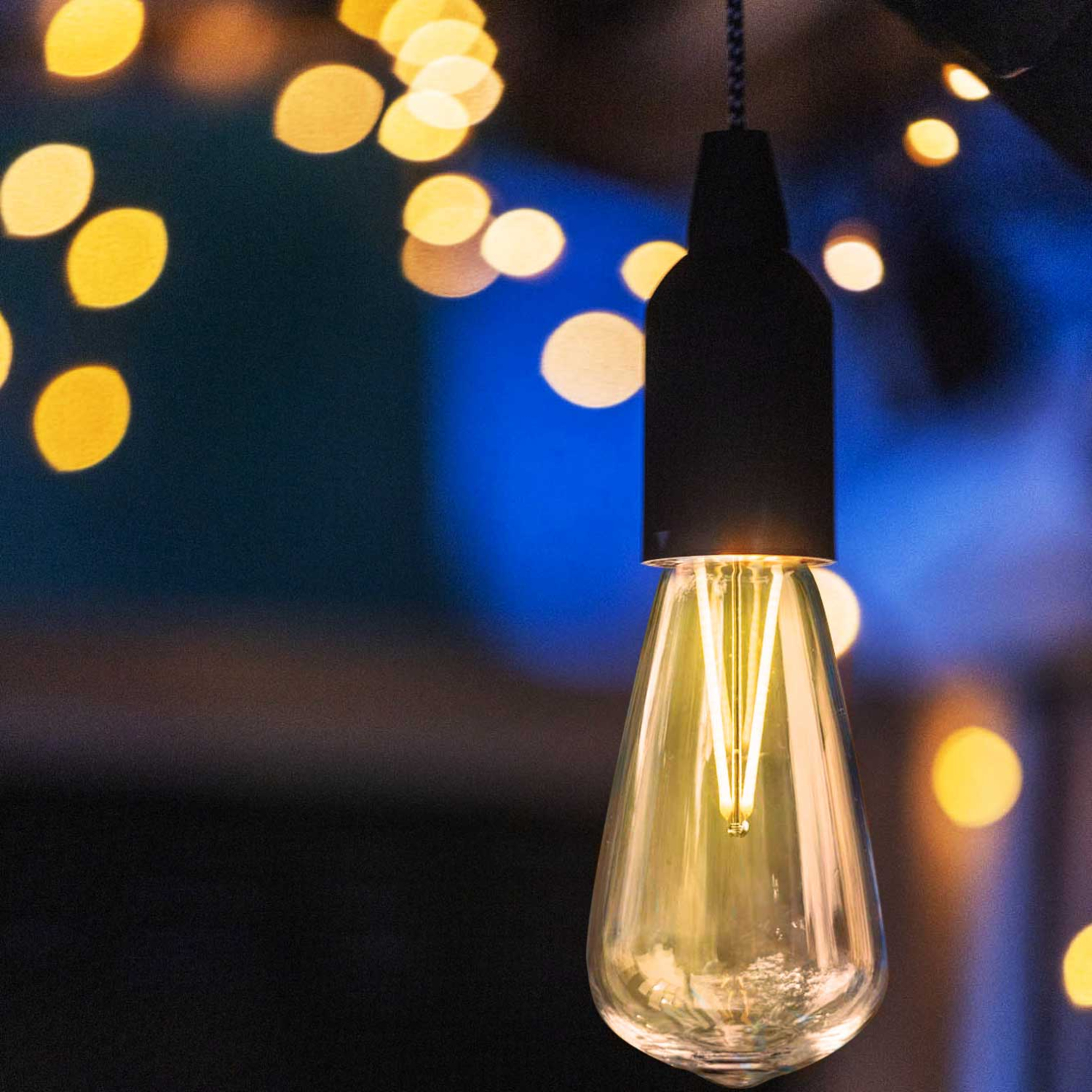 Retro LED-Birne mit Akku