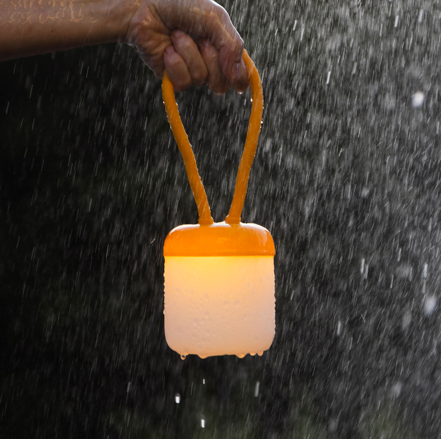 Floppy Silikon Laterne orange