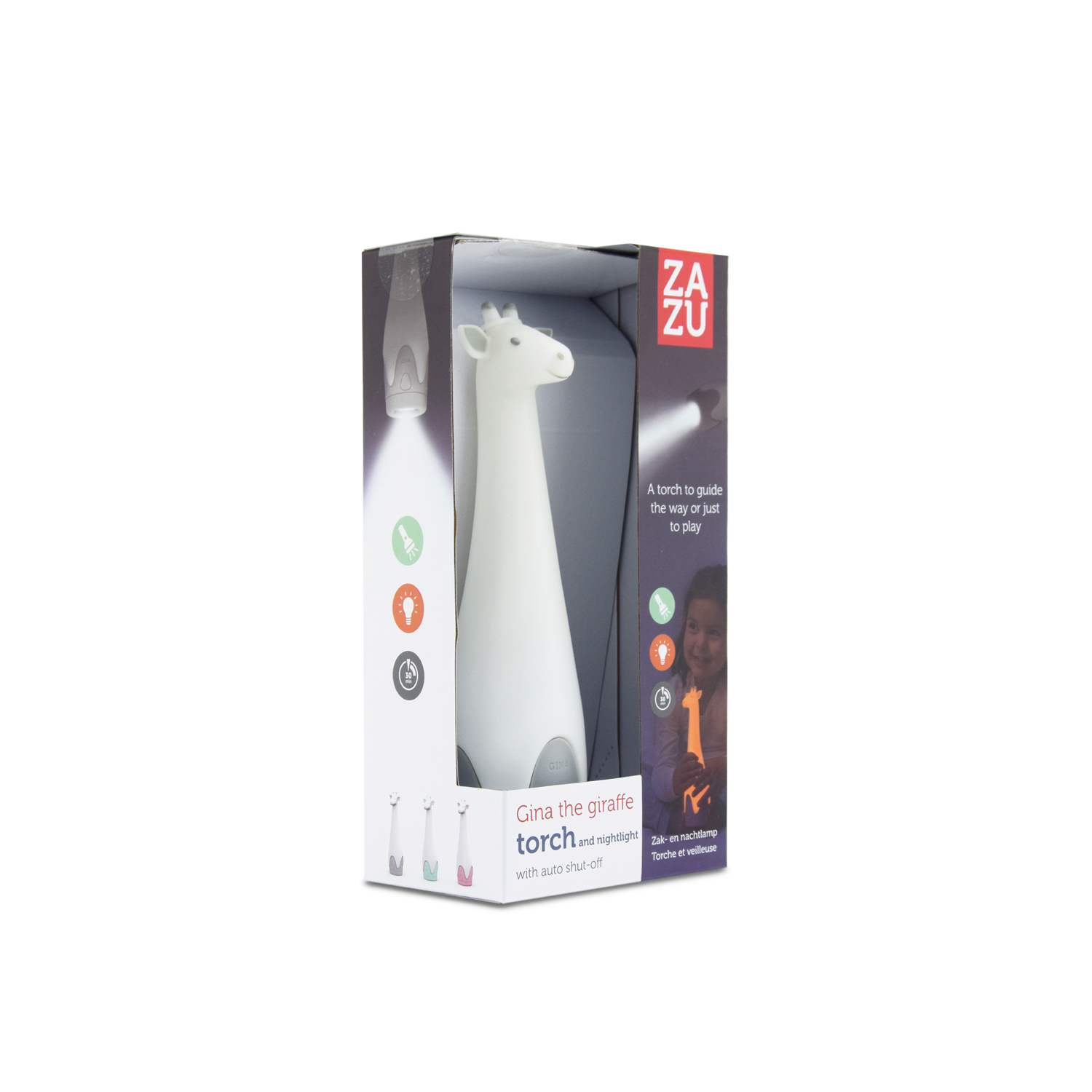 GINA the Giraffe Torch Grey